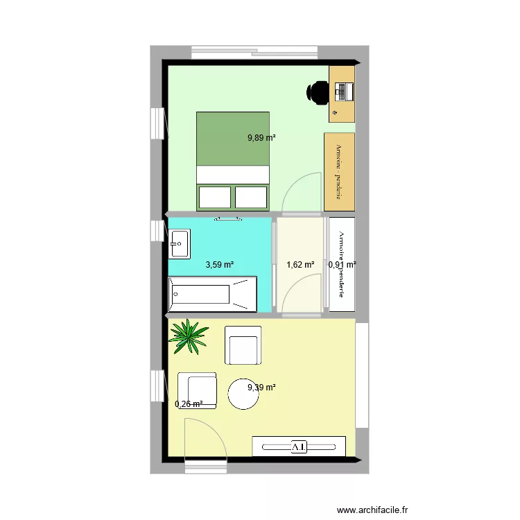 massette 1. Plan de 