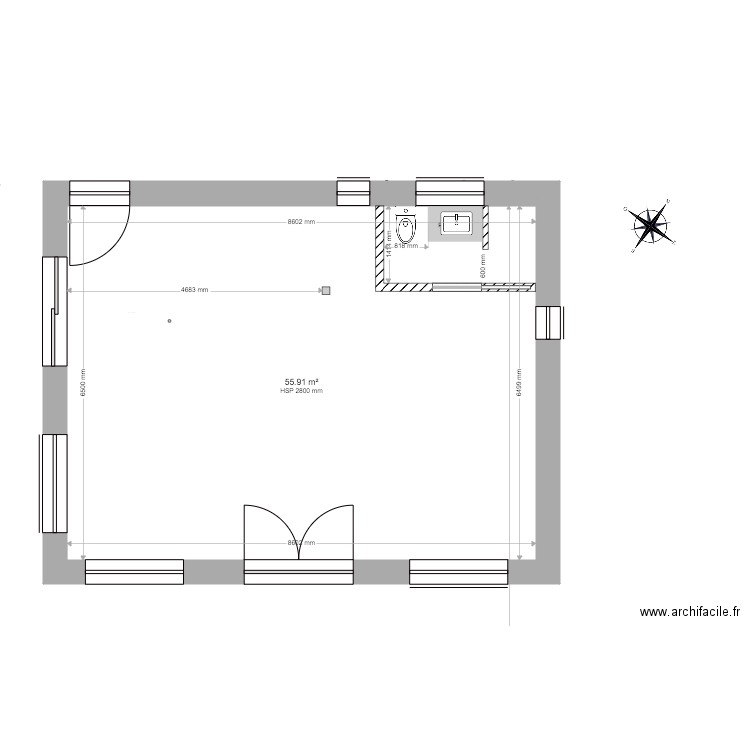 R2 . Plan de 0 pièce et 0 m2