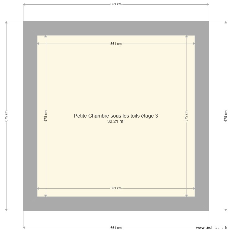 3eme étage double logement. Plan de 0 pièce et 0 m2