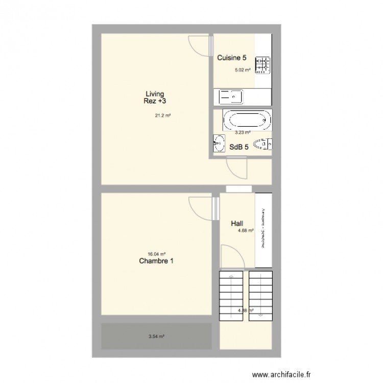 Marie José Rez3 int. Plan de 0 pièce et 0 m2