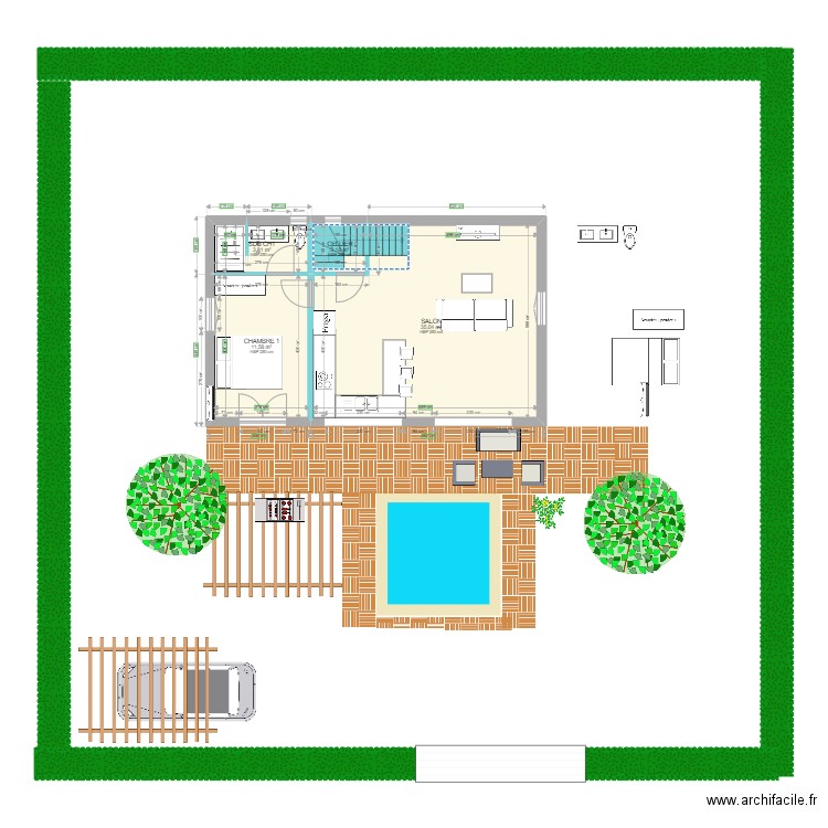 INTERMEDIAIRE BWA LELE AVEC ETAGE. Plan de 0 pièce et 0 m2