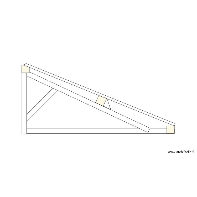 Charpente. Plan de 0 pièce et 0 m2