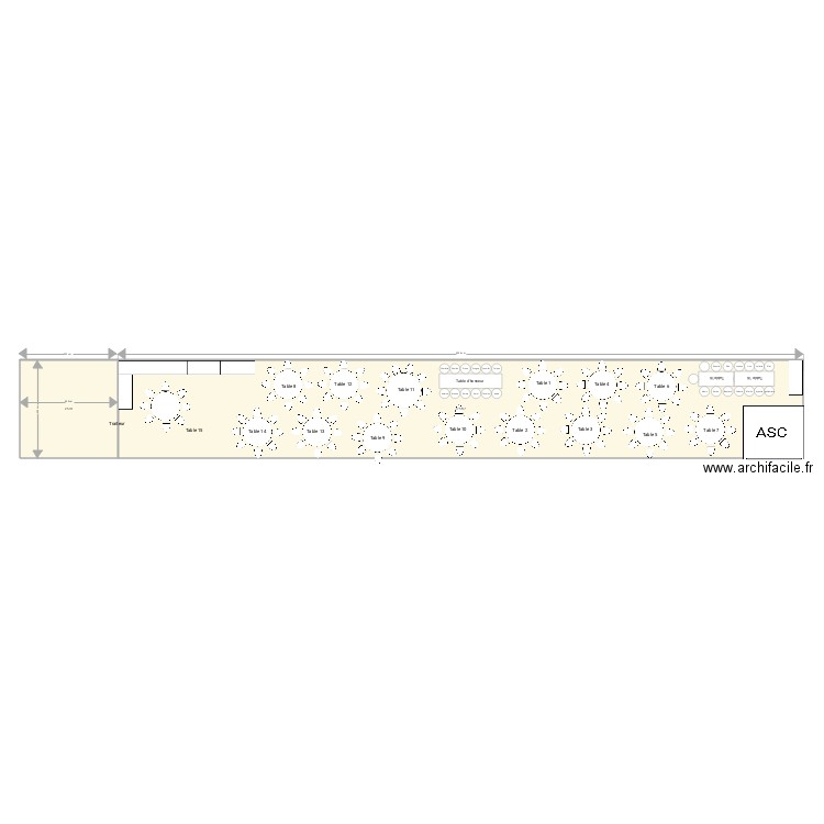 plan de tables def tris. Plan de 0 pièce et 0 m2