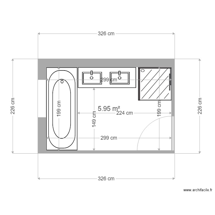 salle de bain mirepeix. Plan de 0 pièce et 0 m2