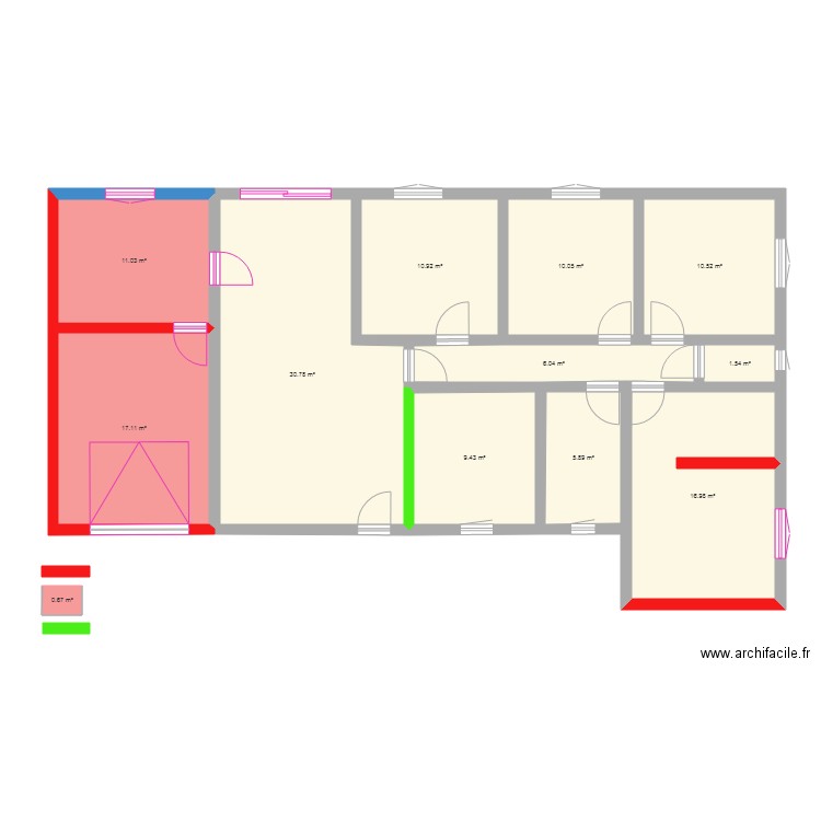 Plan maison Aureliih avec extension garage et pièce. Plan de 0 pièce et 0 m2