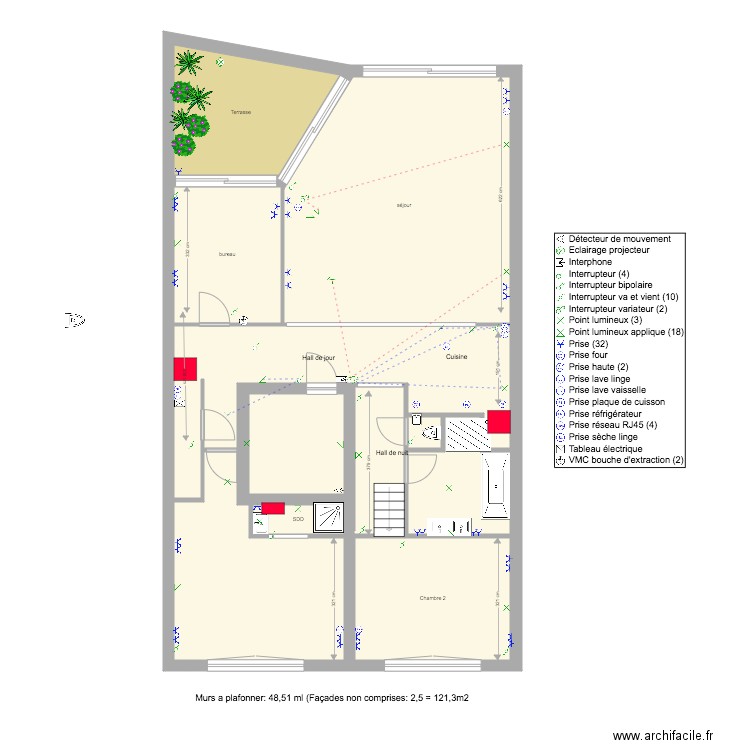 2emeSJ. Plan de 0 pièce et 0 m2