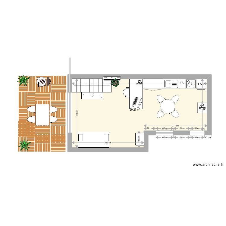volx extension. Plan de 0 pièce et 0 m2