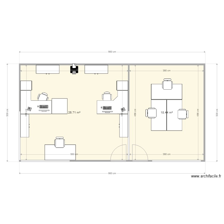 plan bur1. Plan de 0 pièce et 0 m2