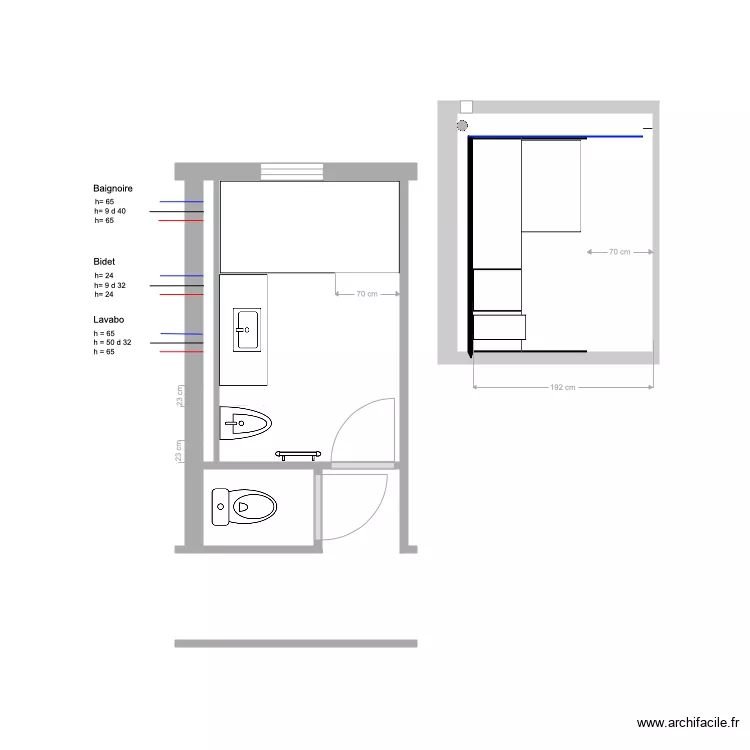 Salle de Bains Projet 23 07 20. Plan de 