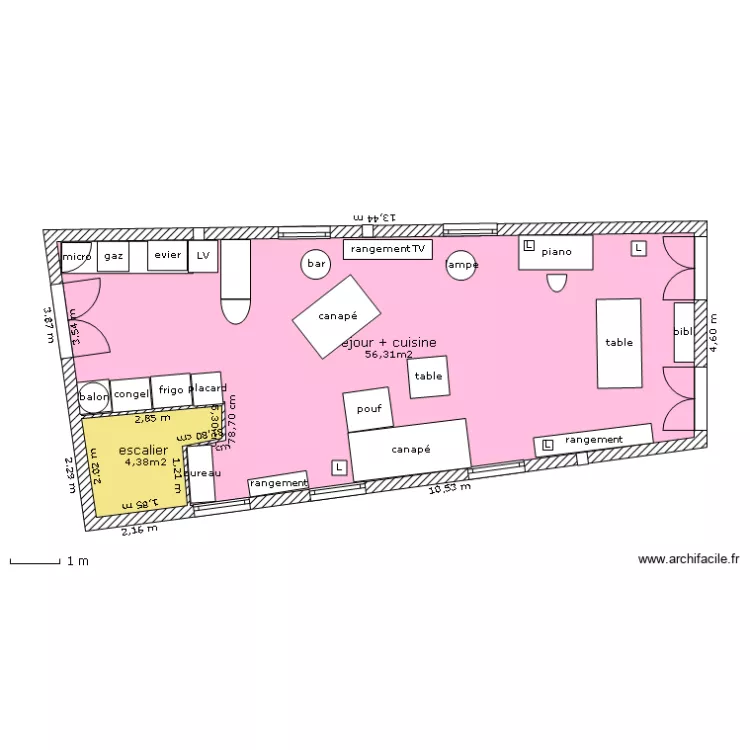 VERNET LES BAINS 3eme etage. Plan de VERNET LES BAINS 3eme etage. Plan de