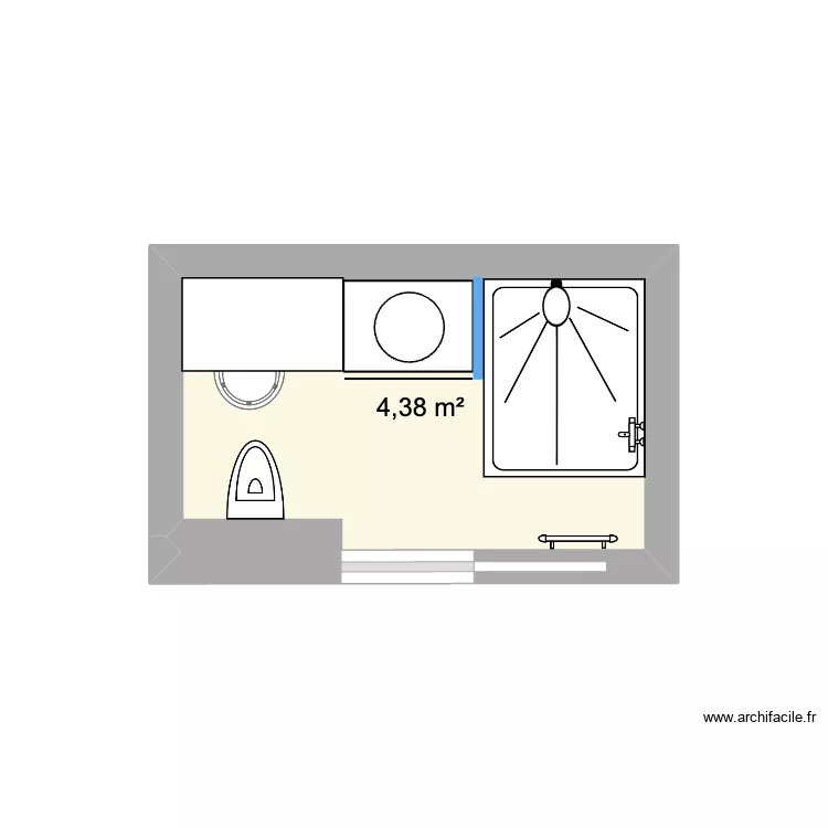Walk-in Bathroom. Plan de 