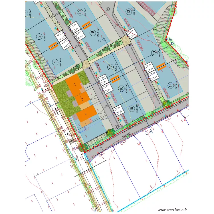 St Vincent sur Graon - Le Prieur&eacute; 100% PSLA. Plan de 