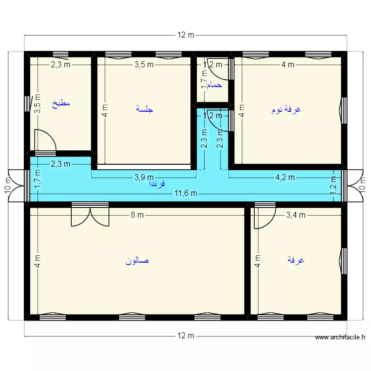 Plan 12X10 Client 48 11 16 11. Plan de 7 et 104 m² Plan 12X10 Client 48 11 16 11. Plan de 7 et 104 m²