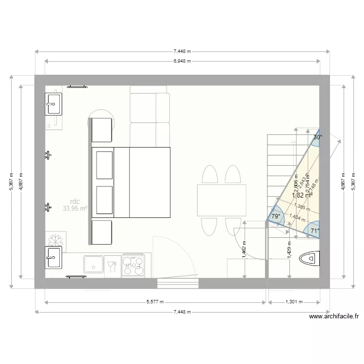 maison vouille. Plan de 