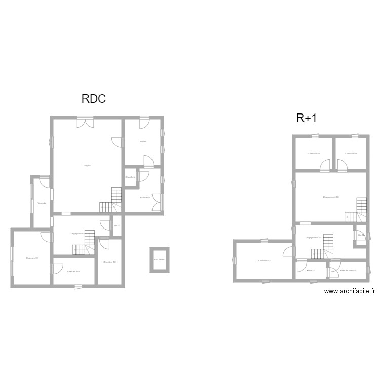 350600830. Plan de 19 pièces et 190 m2