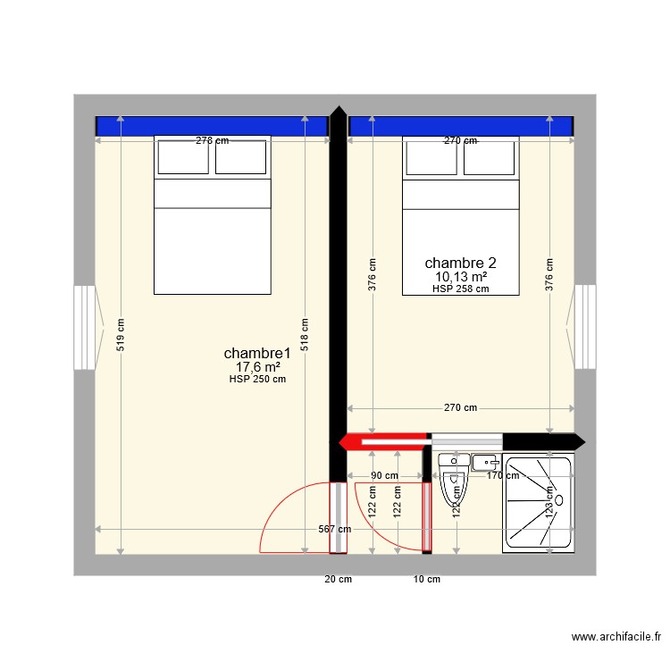 1 etage . Plan de 0 pièce et 0 m2