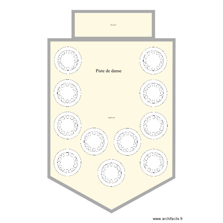 Salle mariage. Plan de 0 pièce et 0 m2