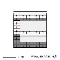 SDB 50x20 (mur douche, wc, 2,58x2,68 )
