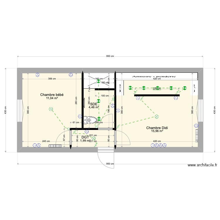 ALBAN ANQUIN 2. Plan de 4 pièces et 33 m2