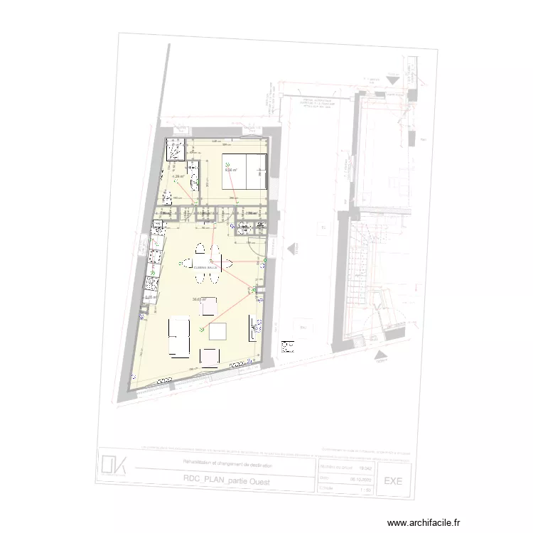 APPT 3 PSP RDC gauche. Plan de 