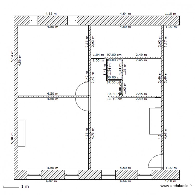 Marciac_F3_Plan_2_Mesures. Plan de 0 pièce et 0 m2