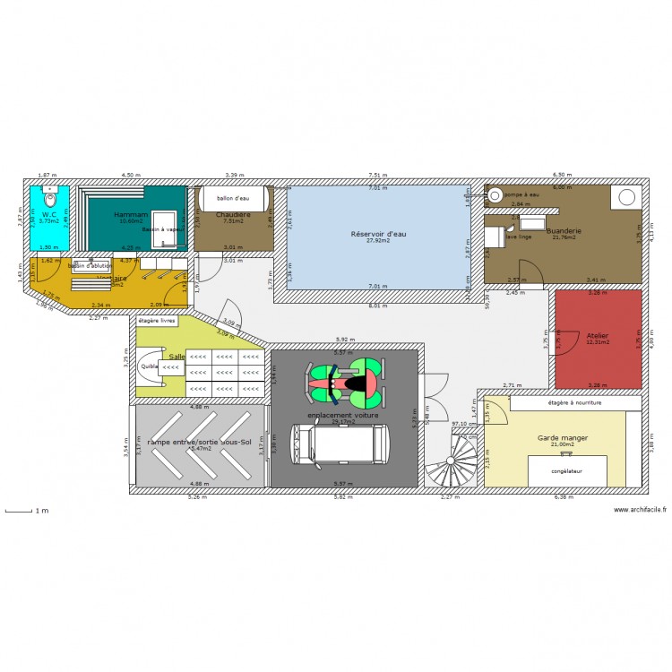 Ma villa du Bled sous-sol. Plan de 0 pièce et 0 m2