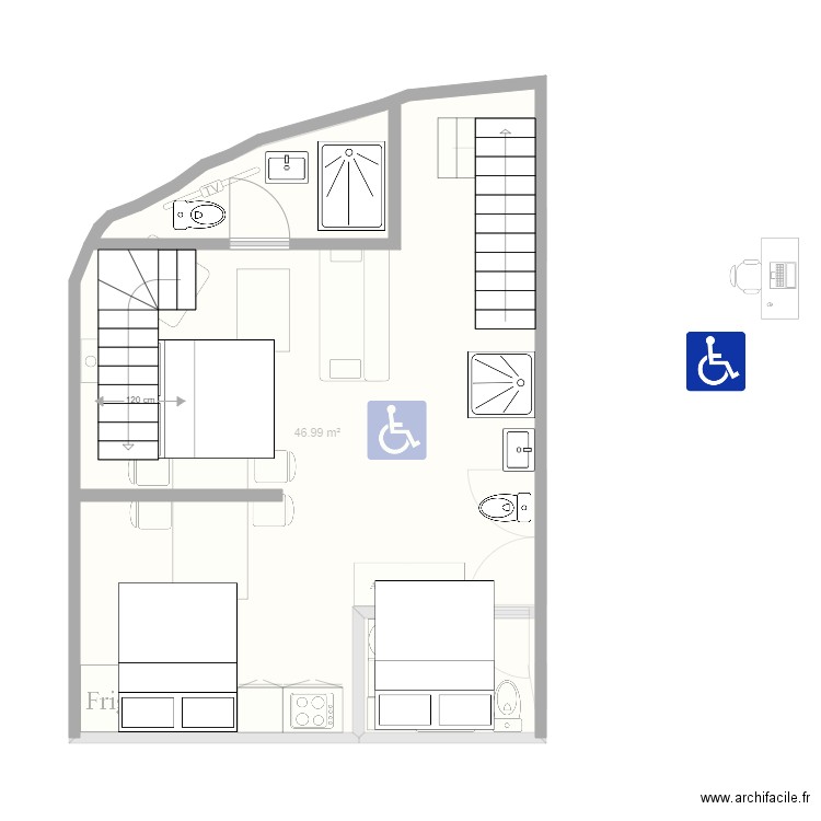 BERGERIE RDC MEUBLE. Plan de 0 pièce et 0 m2