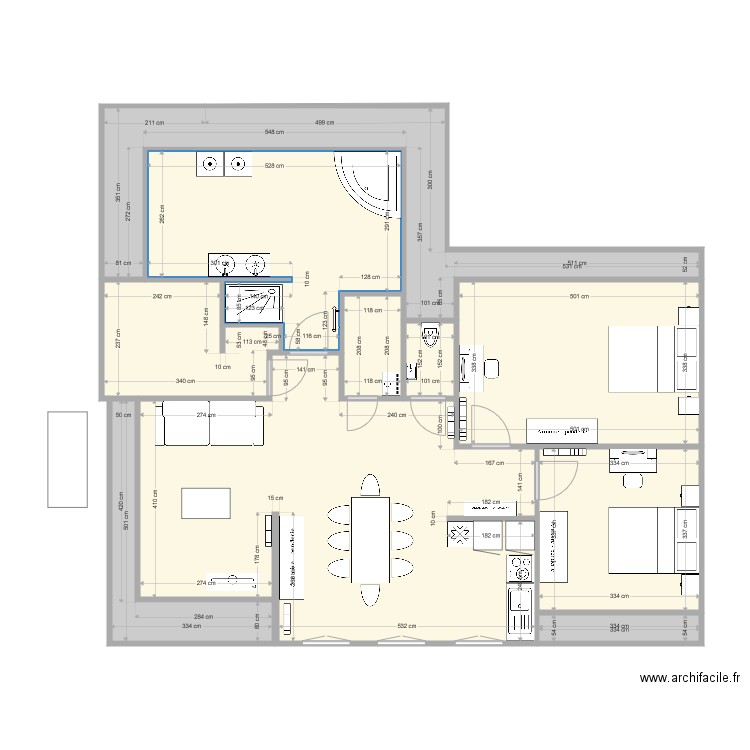 comble pied droit. Plan de 0 pièce et 0 m2