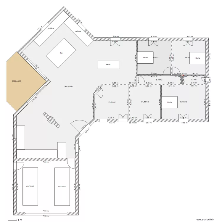 plan numero 1. Plan de 