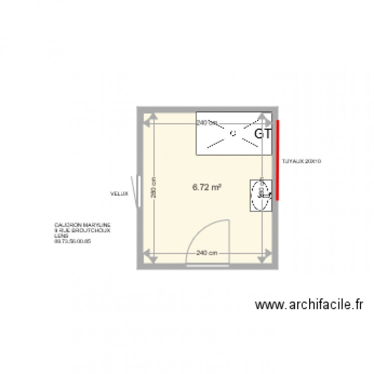 CAUDRON . Plan de 0 pièce et 0 m2