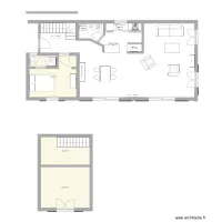 plan maison en longueur &agrave; &eacute;tage