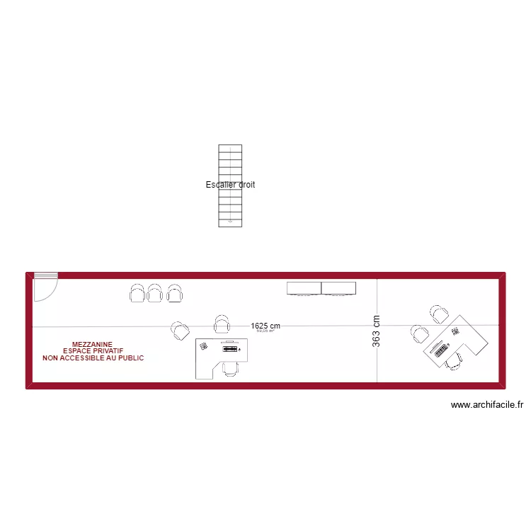 Mezza BUREAU VALLEE 2. Plan de 