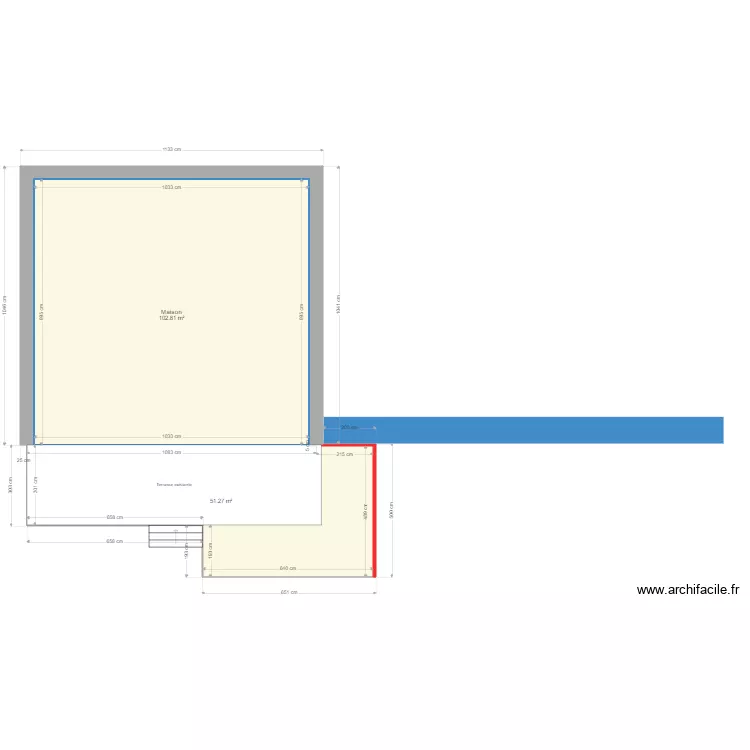 Plan terrasse. Plan de Plan terrasse. Plan de