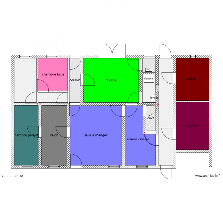 fermette actuellement. Plan de 0 pièce et 0 m2