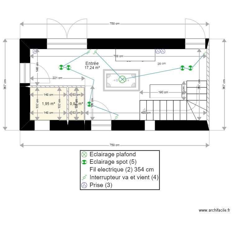 Exercice 2 module 9. Plan de 3 pièces et 20 m2