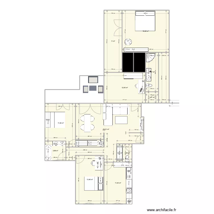 appartement. Plan de 