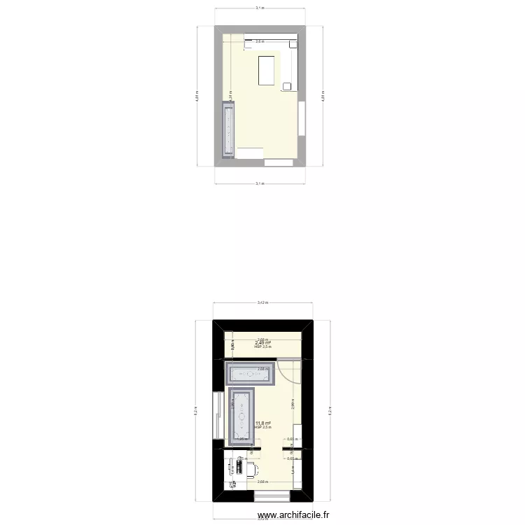 POIROUXv7. Plan de 3 et 25 m² POIROUXv7. Plan de 3 et 25 m²
