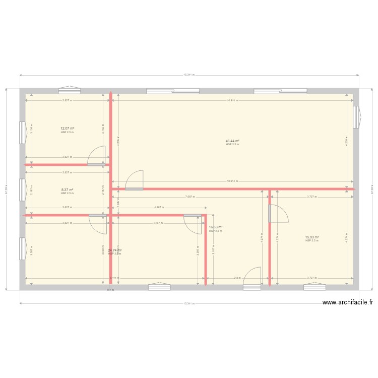 plan maison 2. Plan de 0 pièce et 0 m2