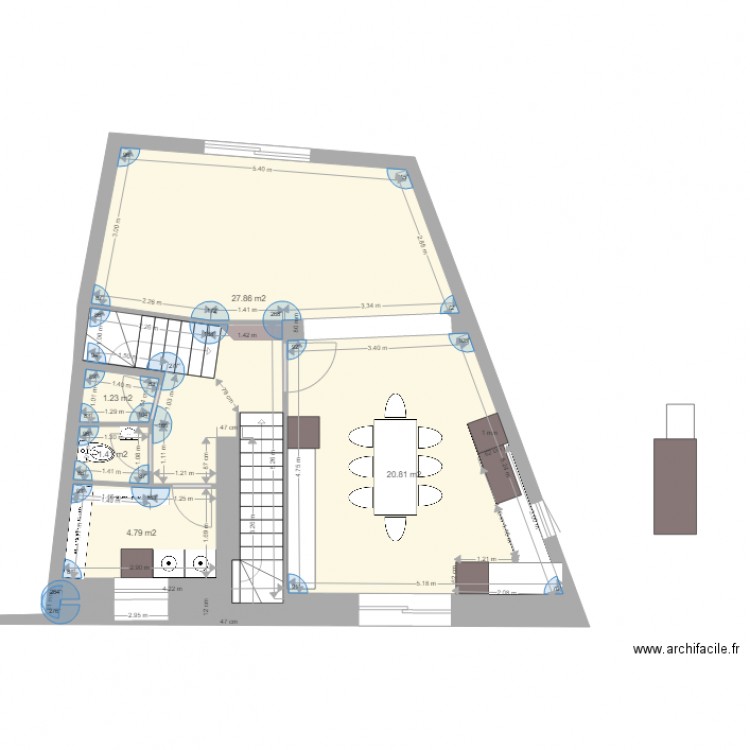 maison steph avec sdb2. Plan de 13 pièces et 232 m2