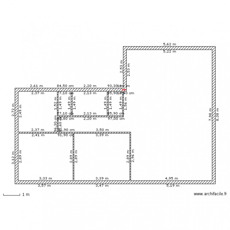 T3 Bis. Plan de 0 pièce et 0 m2
