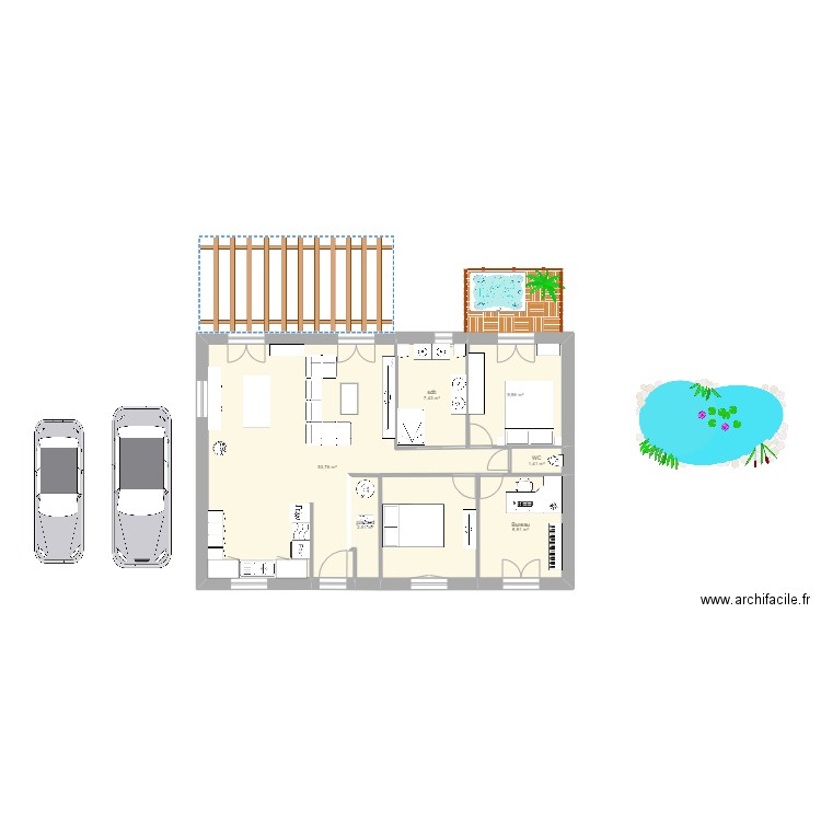 Maison Rahon. Plan de 0 pièce et 0 m2