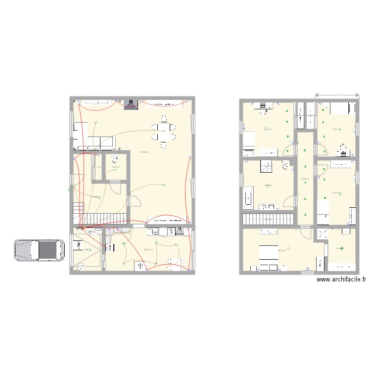 maison papa. Plan de 0 pièce et 0 m2