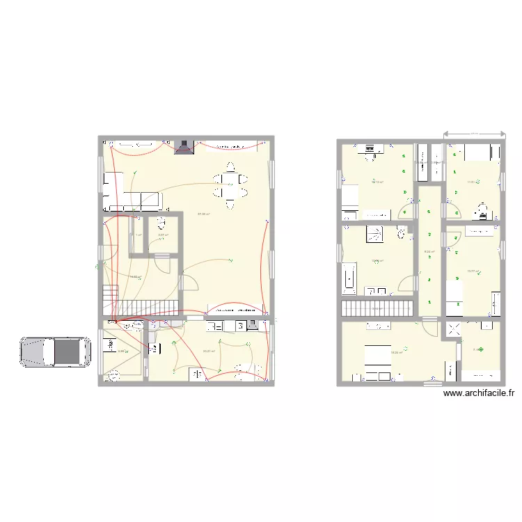 maison papa. Plan de 