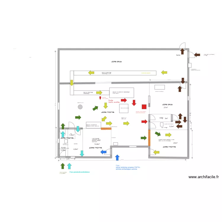 centre embalage oeufs  gaec des vaches &agrave; plumes 19320 ST MARTIN LA MEANNE . . Plan de 
