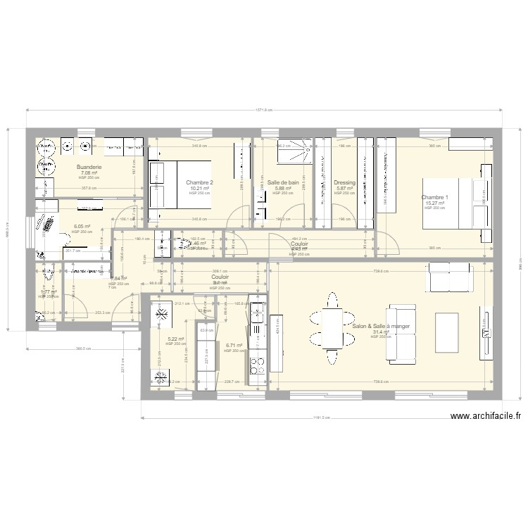 Projet XX. Plan de 0 pièce et 0 m2