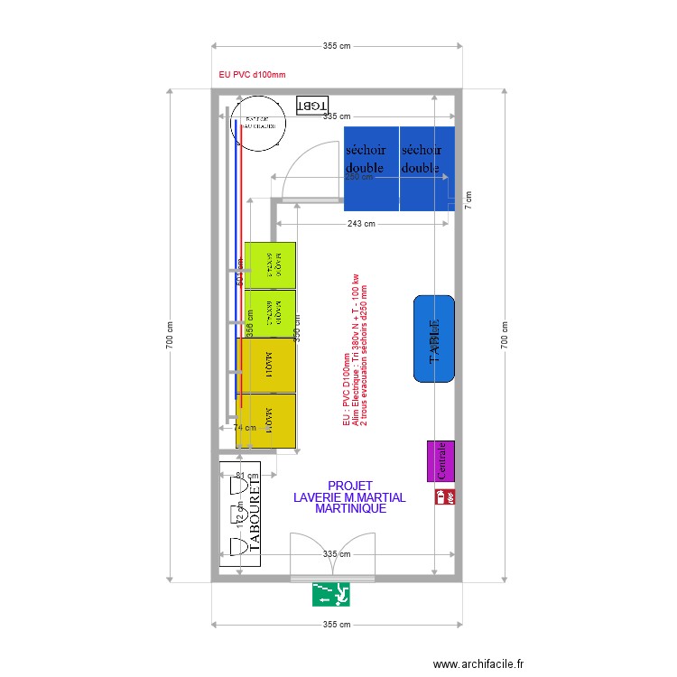 PROJET LAVERIE MARTINIQUE M MARTIAL 2. Plan de 0 pièce et 0 m2