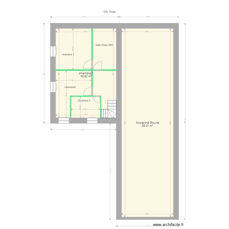 PRADON ST PRIVAT EDL étage. Plan de 0 pièce et 0 m2