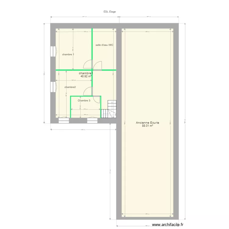 PRADON ST PRIVAT EDL &eacute;tage. Plan de 