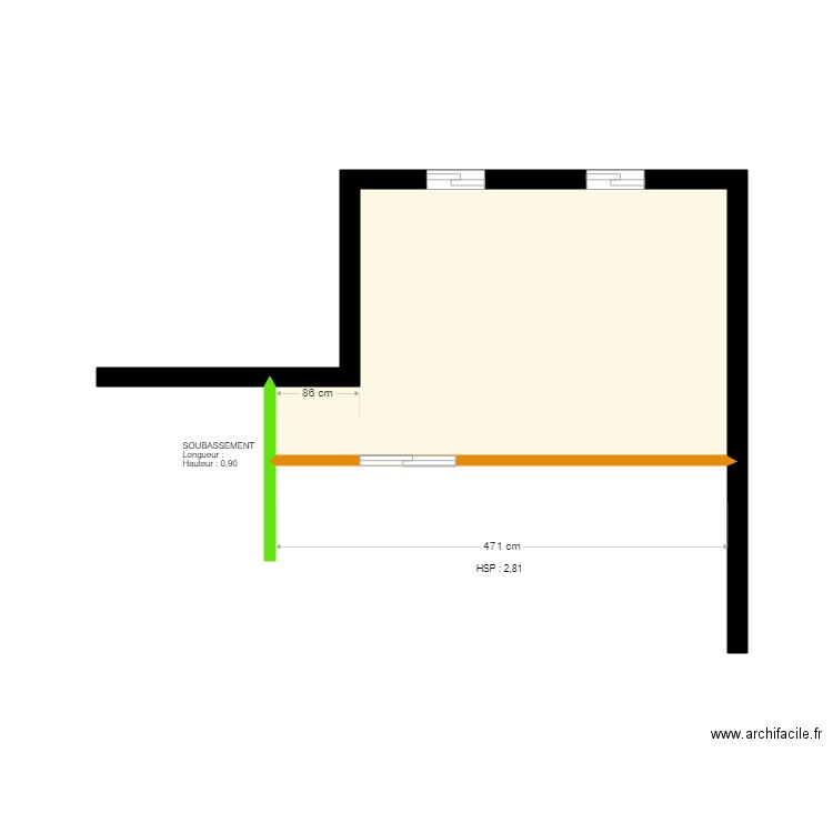 SALAVERT. Plan de 0 pièce et 0 m2