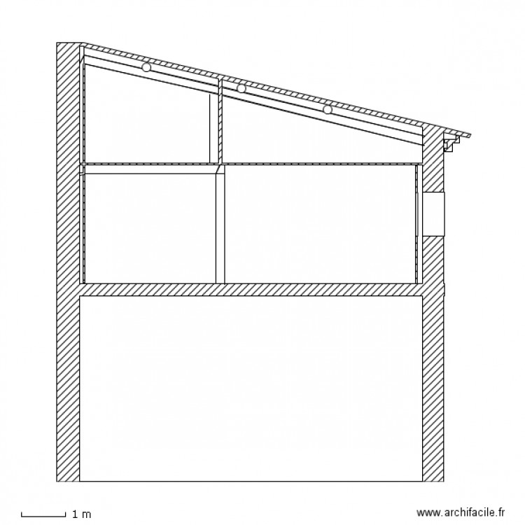 coupe A. Plan de 0 pièce et 0 m2